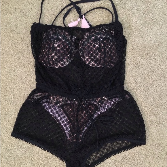 Victoria's Secret Other - VS crochet lace beach romper